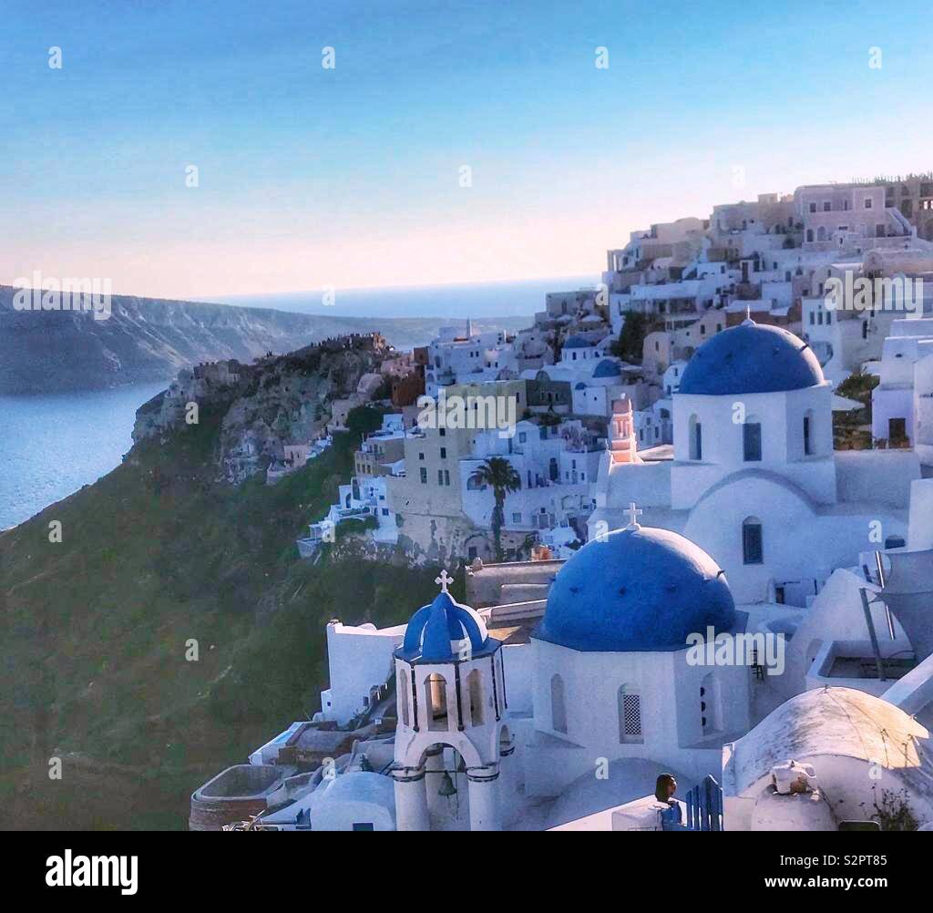 Oia Santorini Stockfoto