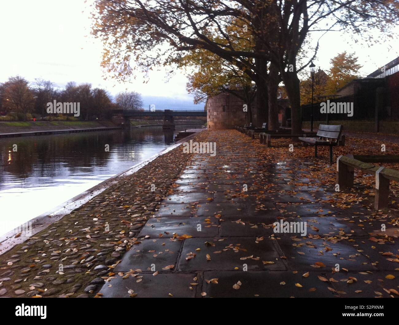 York Fluss Ouse Herbst Stockfoto