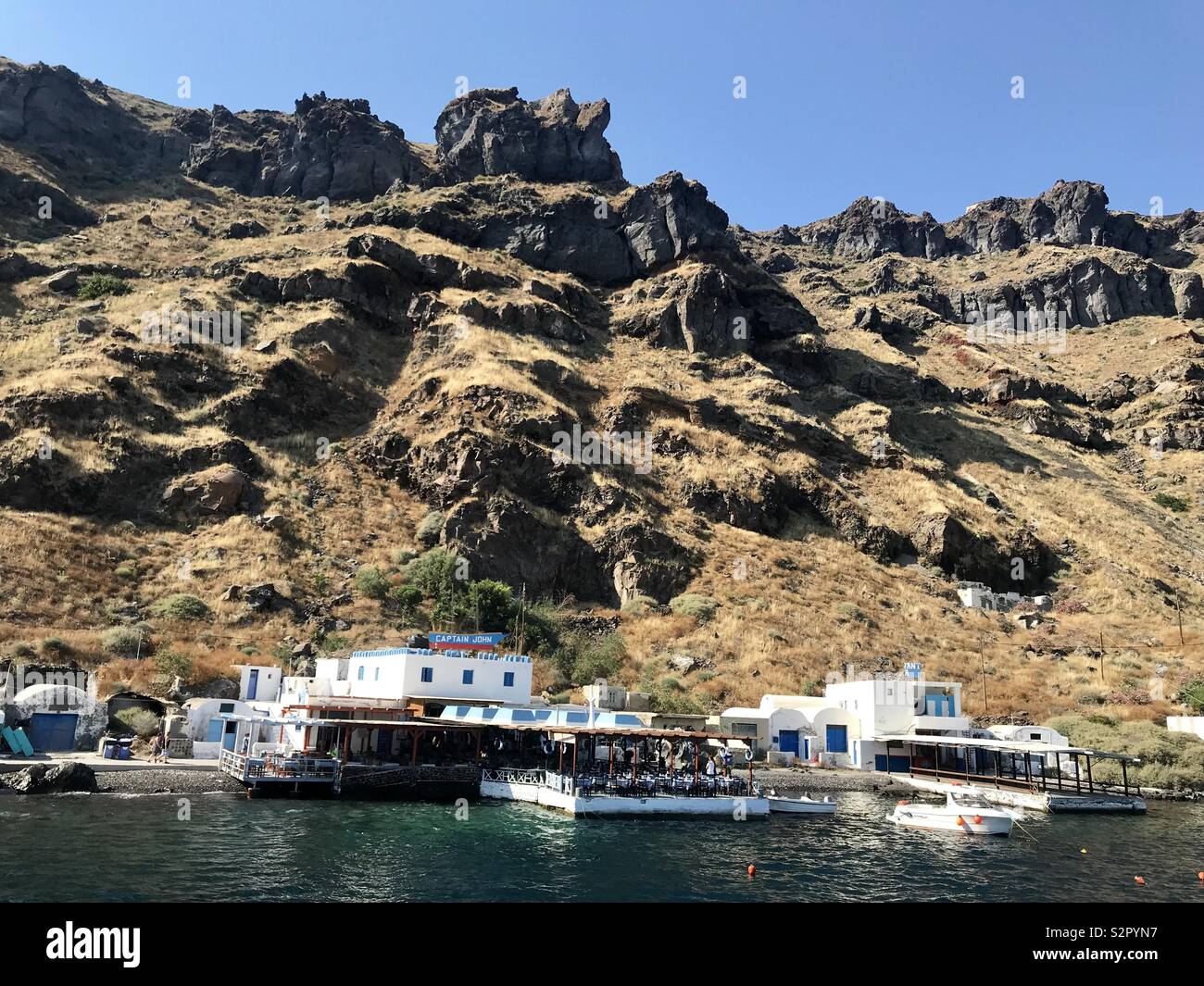 Thirasia Santorini Stockfoto Thirasia Santorini Stockfoto