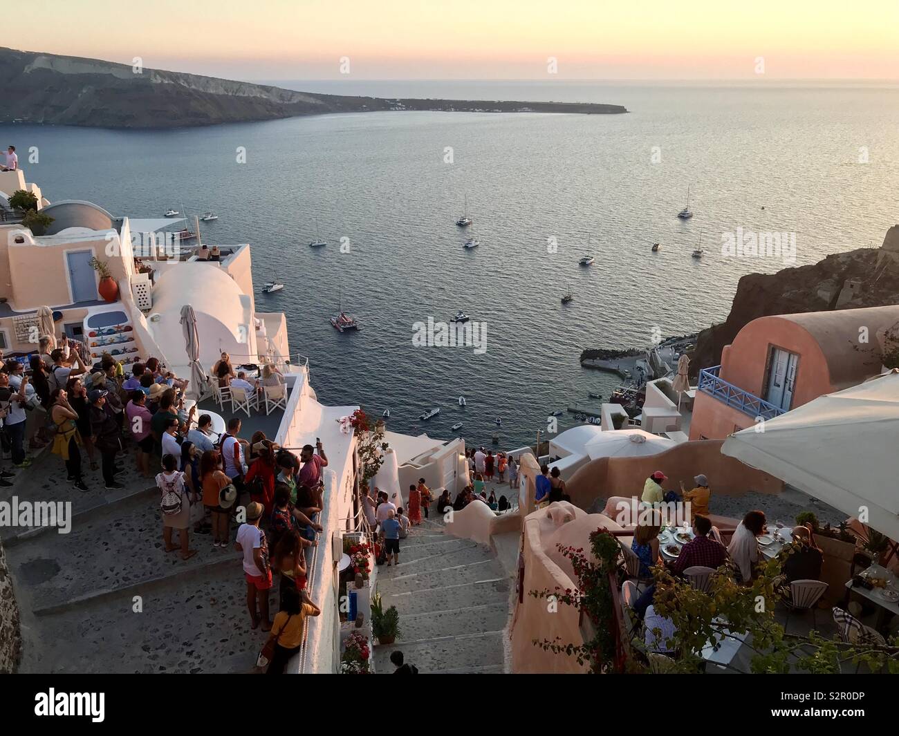 Oia Santorini Stockfoto Oia Santorini Stockfoto