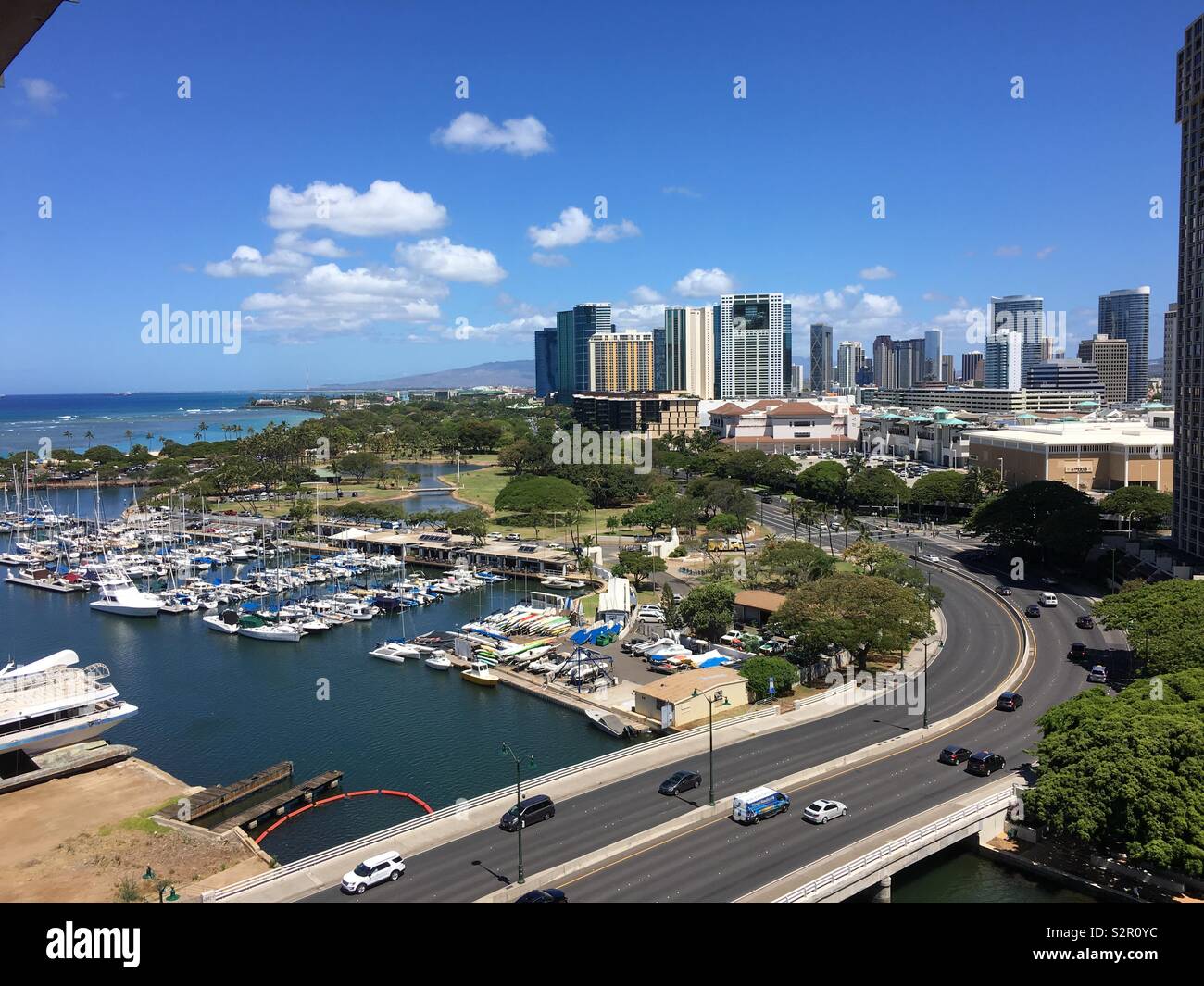 Honolulu Marina Stockfoto