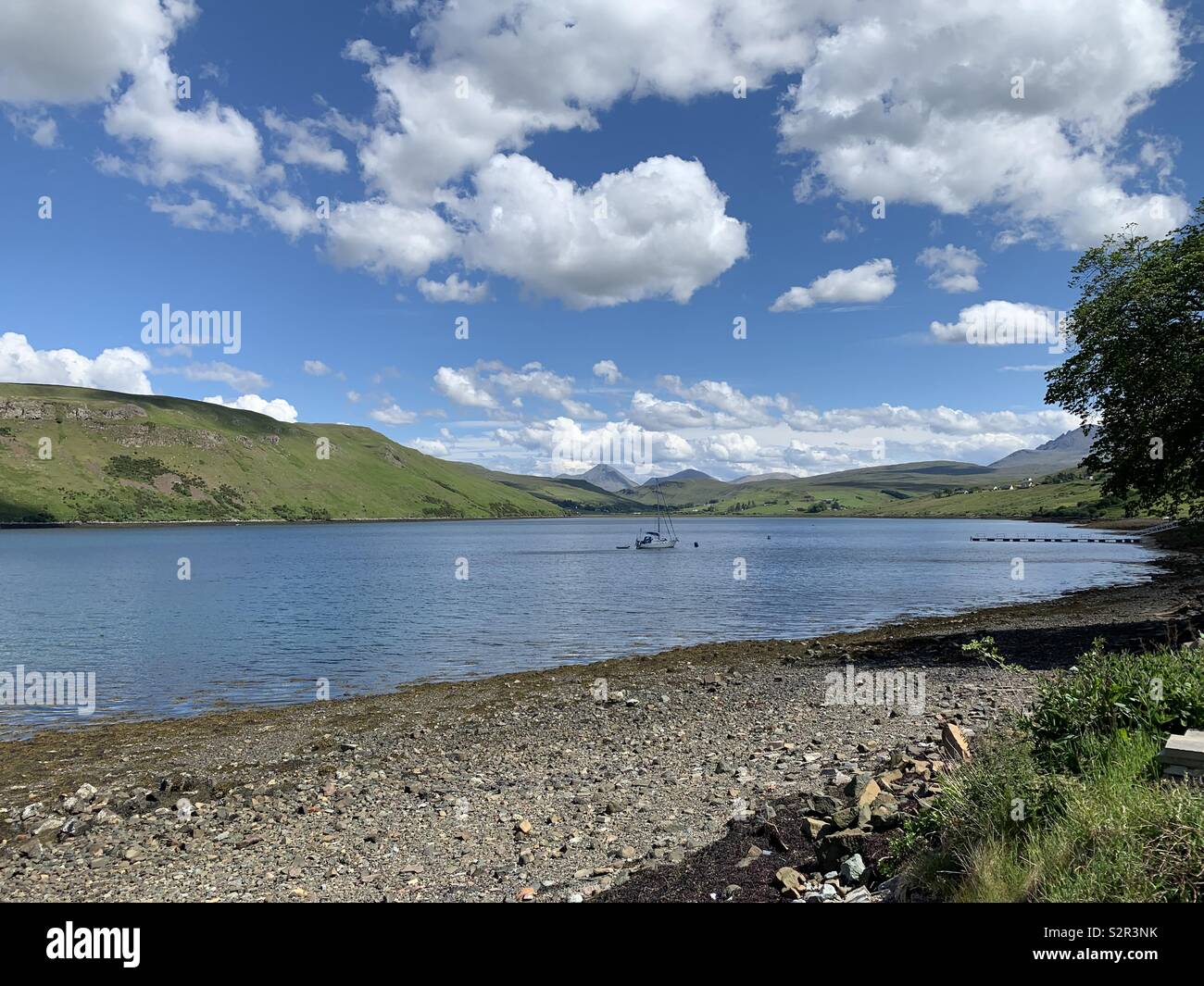 Loch Harport, Carbost, Isle of Skye, Schottland. Stockfoto