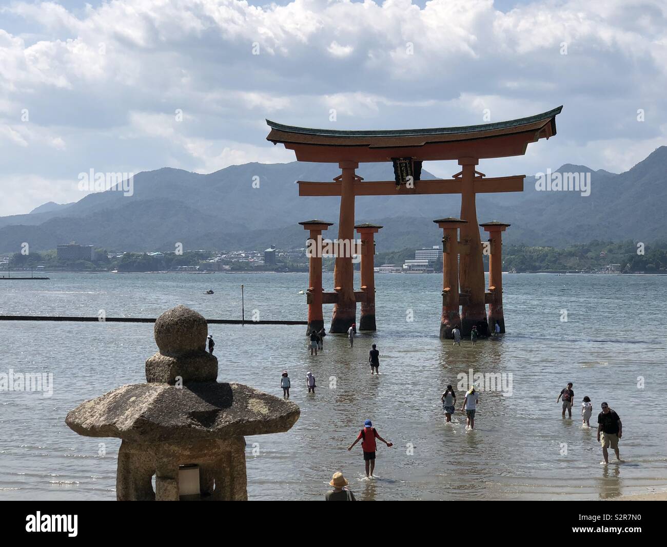 Itsukushima schwimmende Torii Tor, Miyajima, Japan Stockfoto