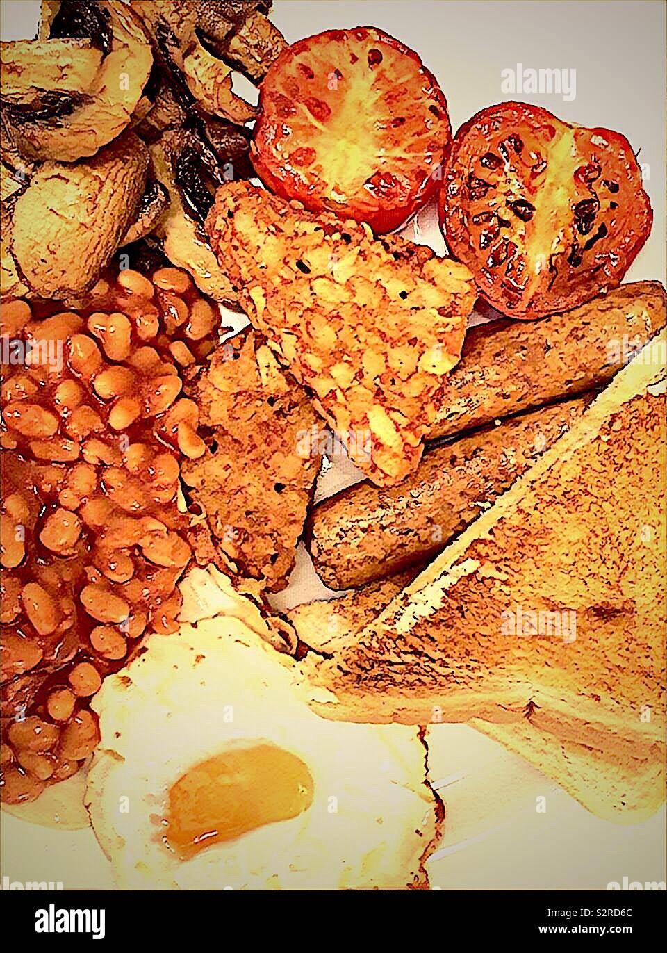 Warmes Frühstück - Smartphone-aufgenommenes Stockfoto