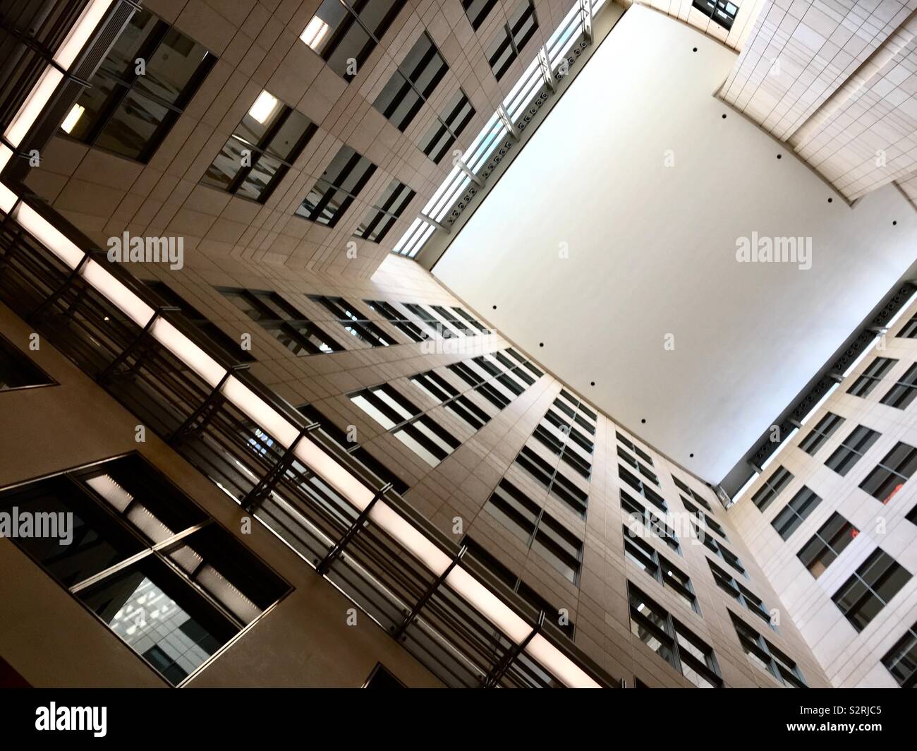 Haus atrium - Smartphone-aufgenommenes Stockfoto