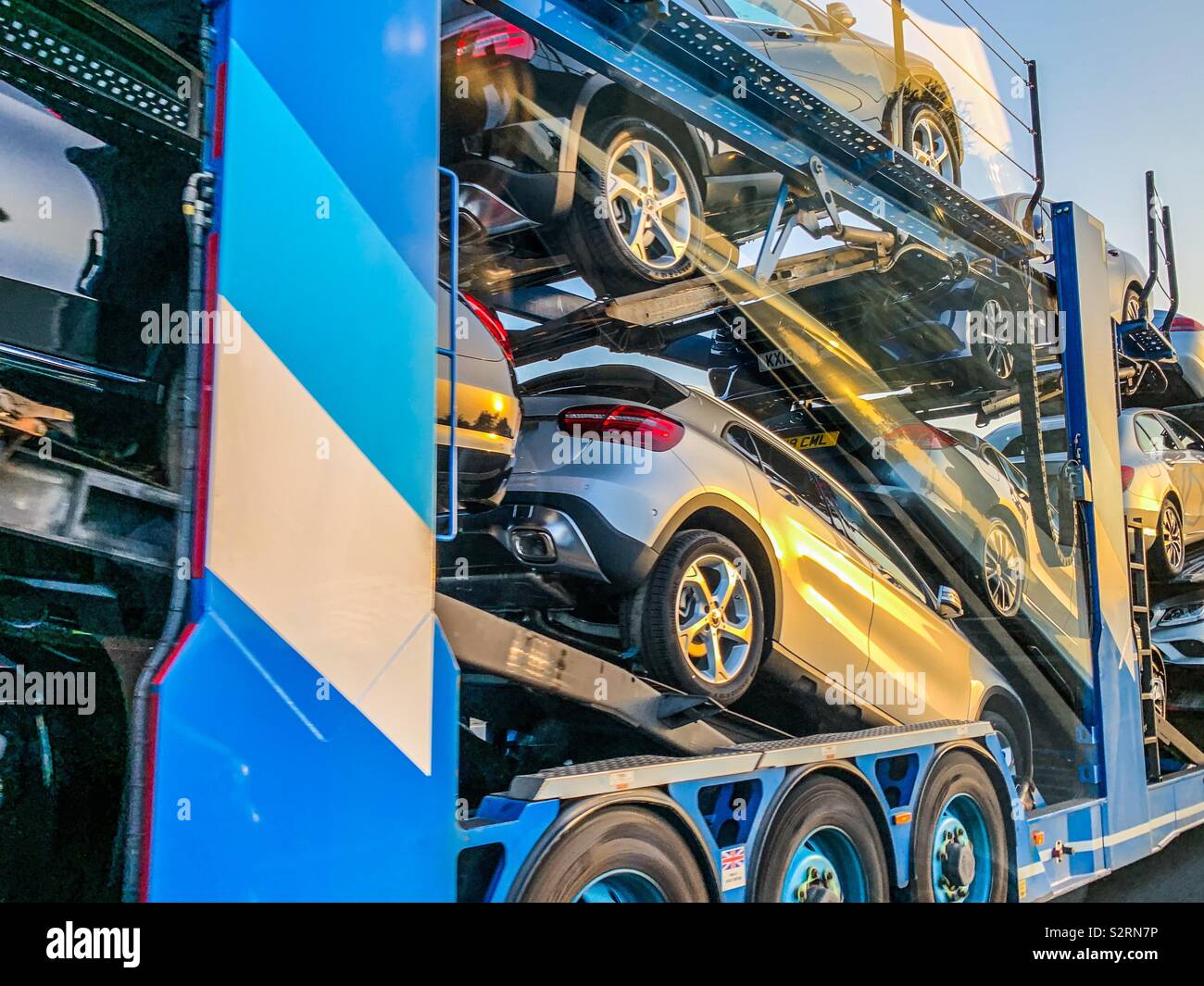 Autotransporter Stockfoto