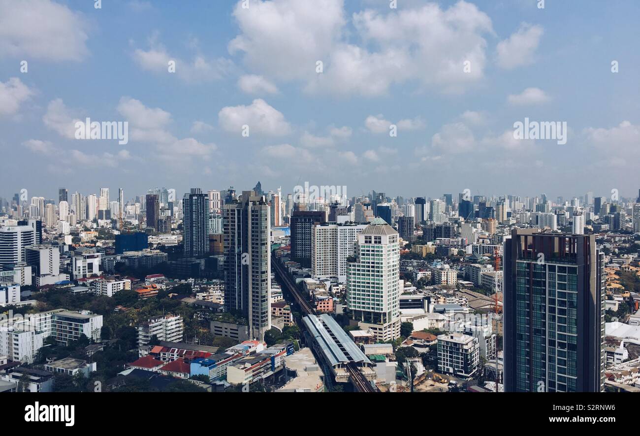 Bangkok auf dem Dach Stockfoto