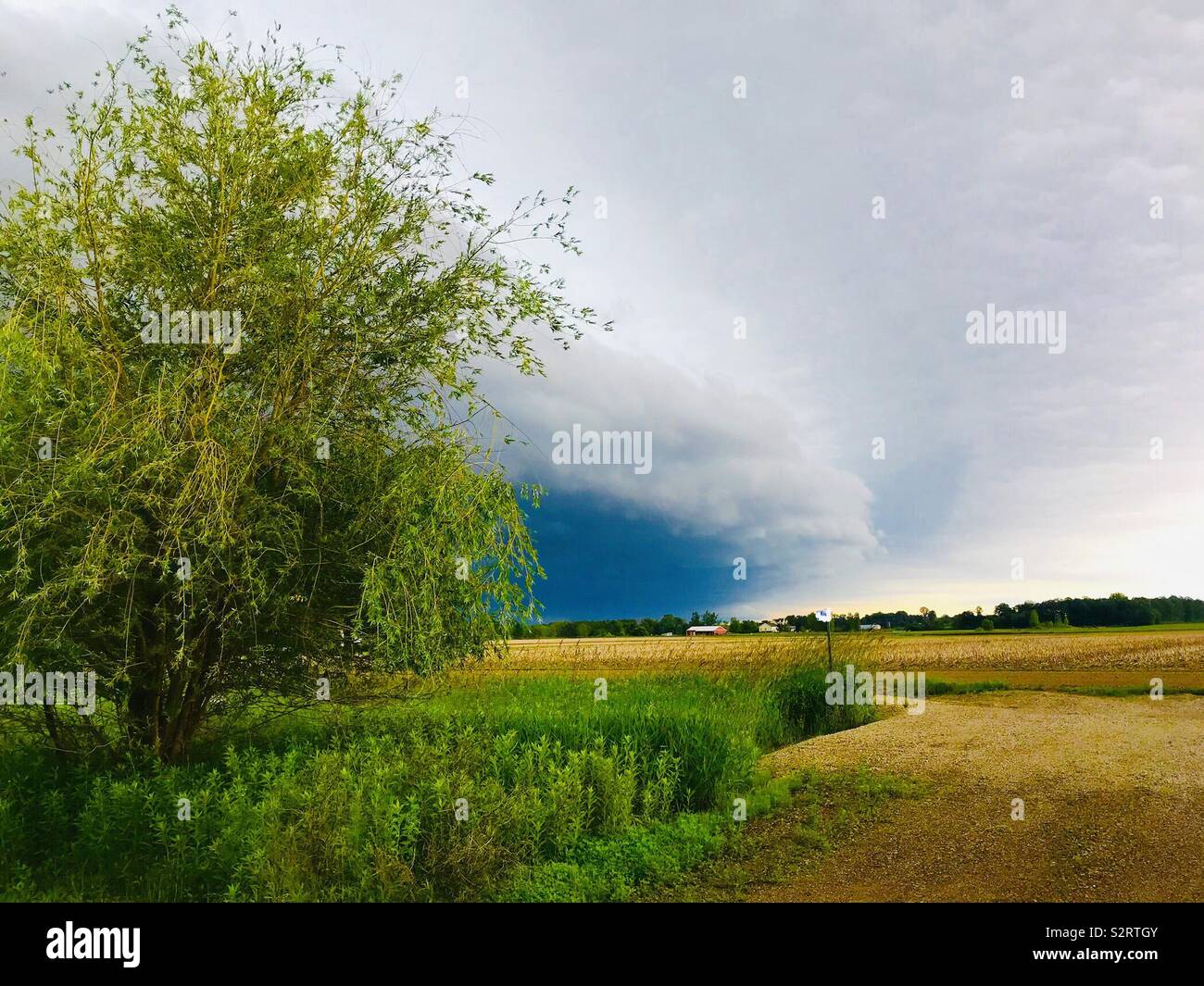 Drohenden Sturm im Heartland Stockfoto