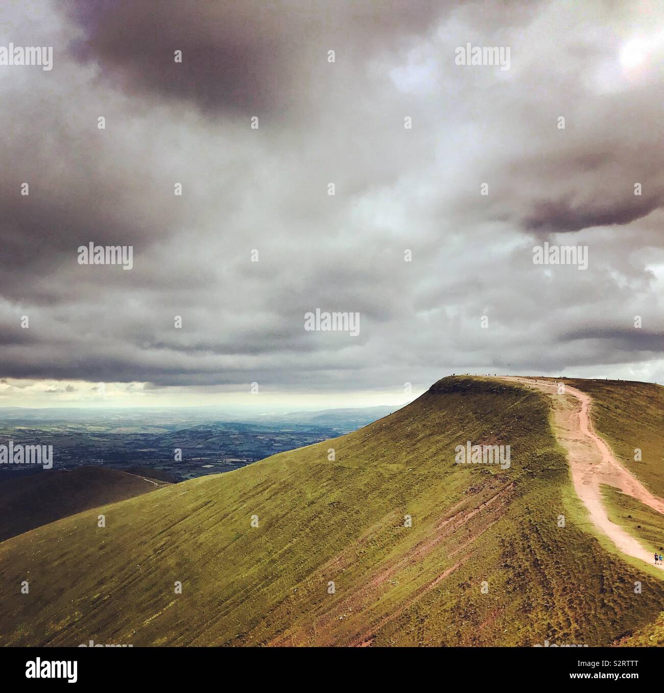 Pen y Fan ist der höchste Gipfel in South Wales und ist in die Brecon Beacons National Park. Stockfoto