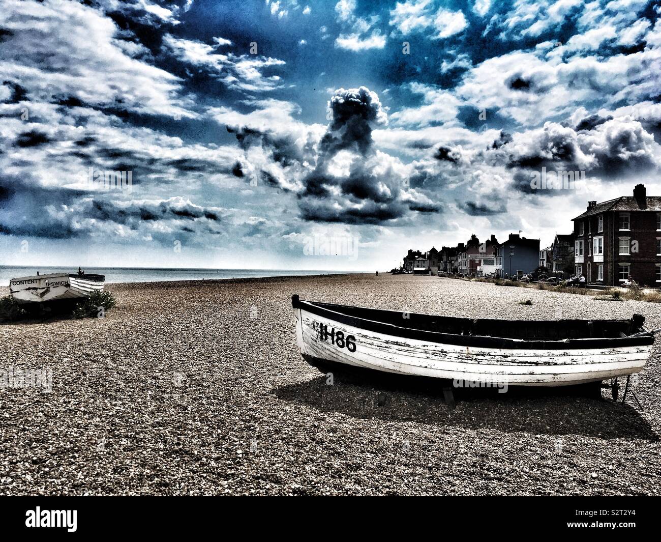 Aldeburgh Suffolk England - Smartphone-aufgenommenes Stockfoto