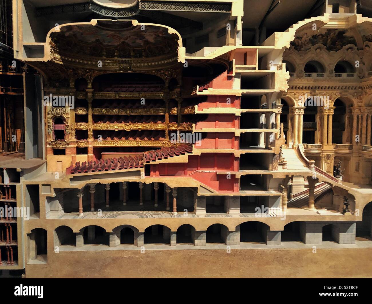 Detail der unglaubliche architektonische Modell der Pariser Oper im Musee d'Orse Stockfoto
