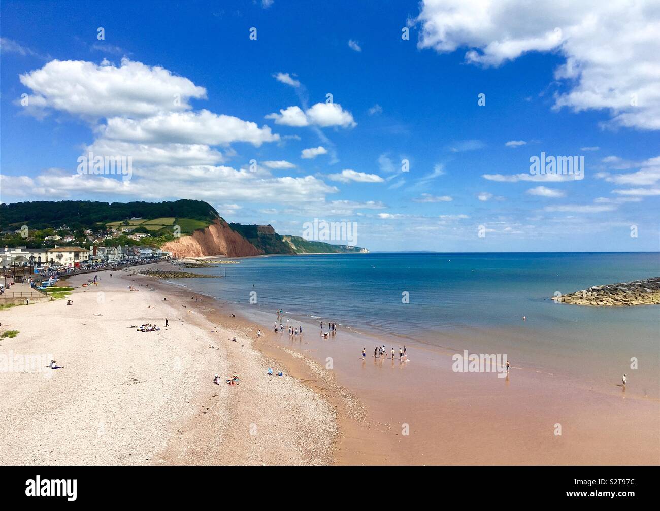 Strand, sidmouth Sidmouth, Devon. Stockfoto