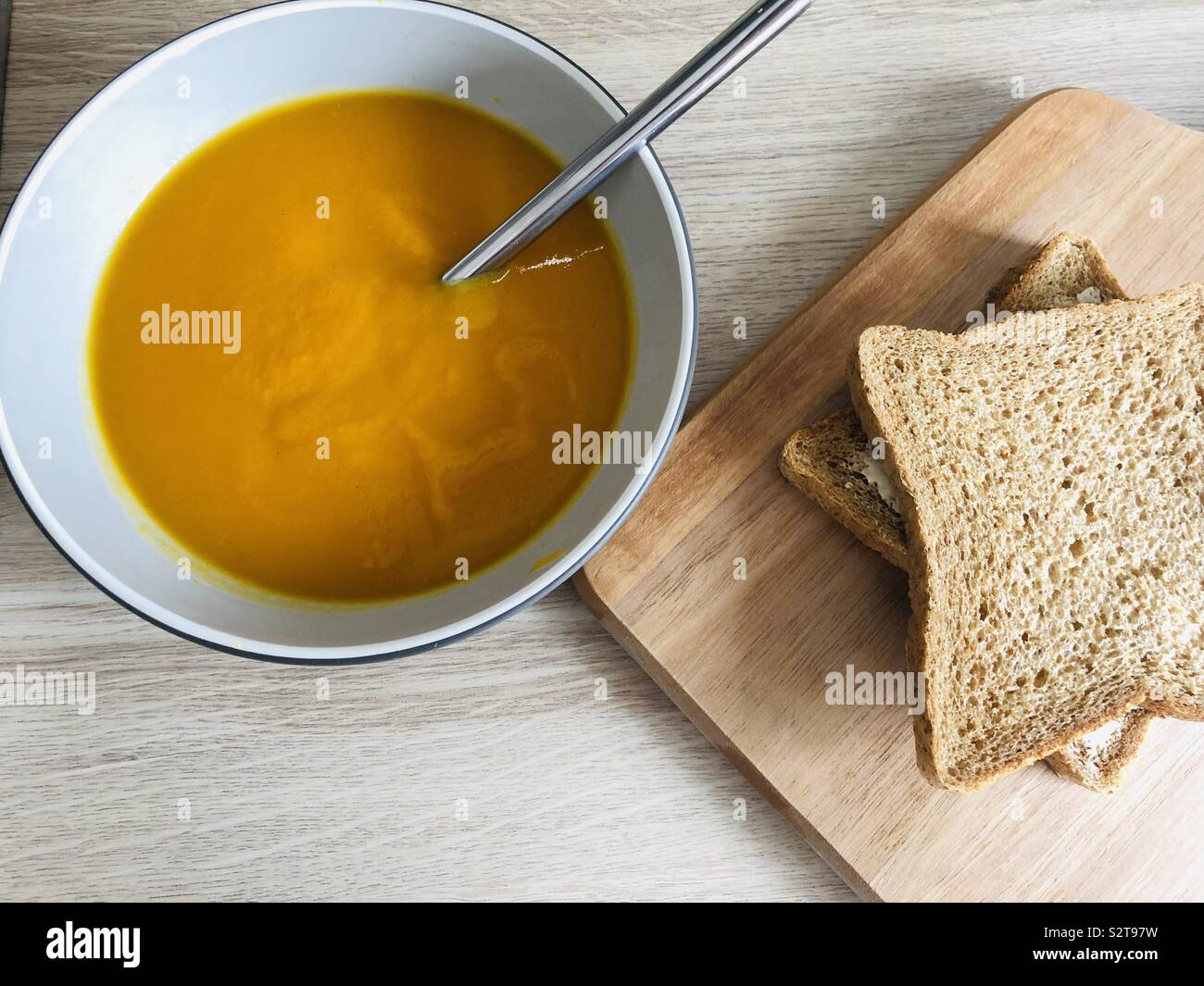 Hausgemachte Suppe Stockfoto