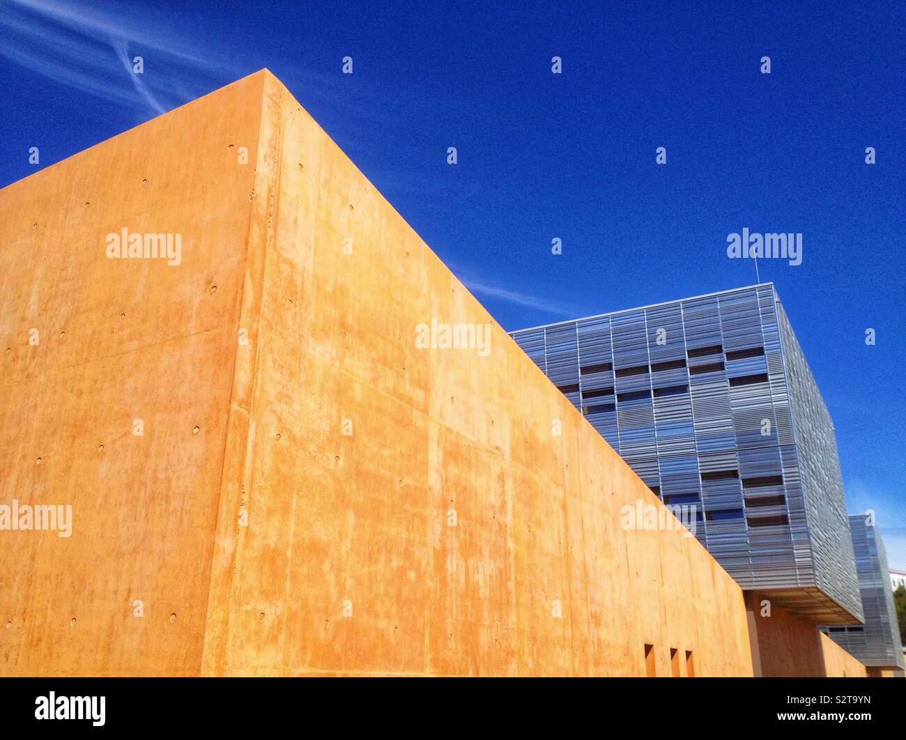 Gebäude, moderne Architektur, Pol Chimie Balard, Montpellier Frankreich Stockfoto