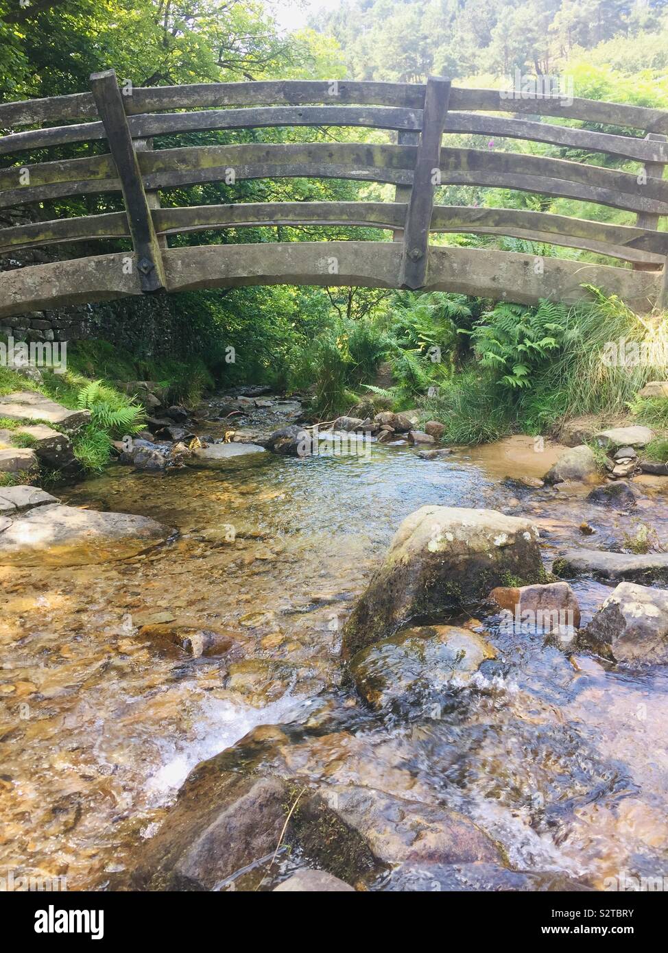 Pennine Way Alfreton, Derbyshire, England - Smartphone-aufgenommenes Stockfoto