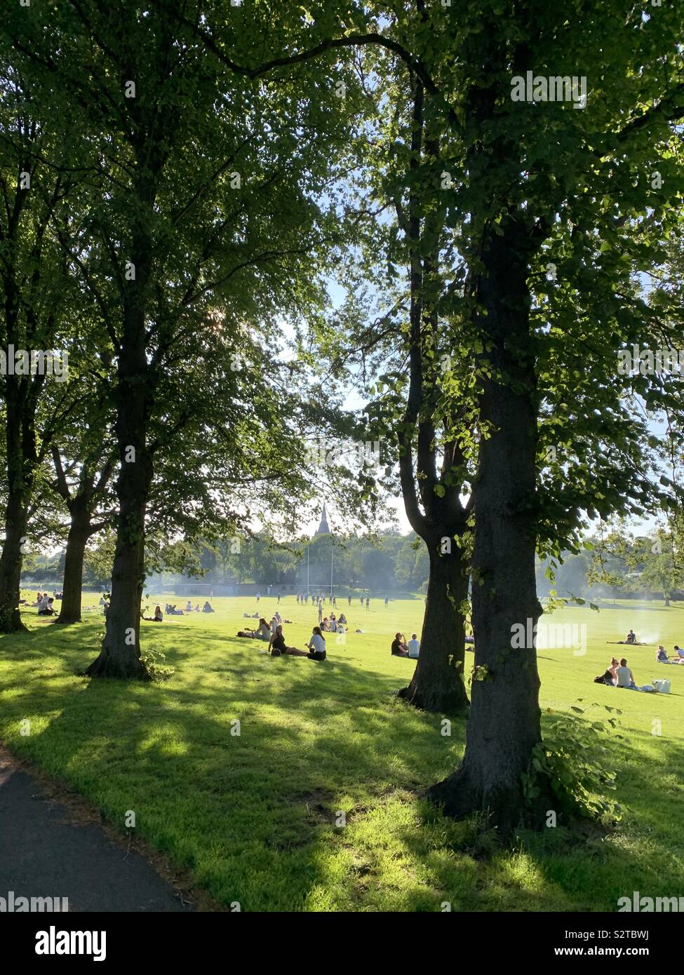 Sommer in Inverleith Park, Edinburgh Stockfoto