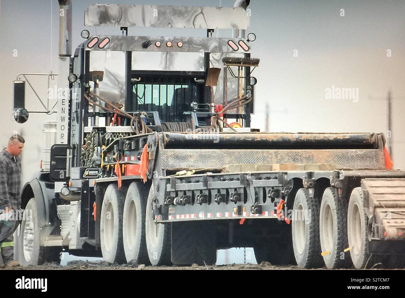 Große schwere Lkw Stockfoto