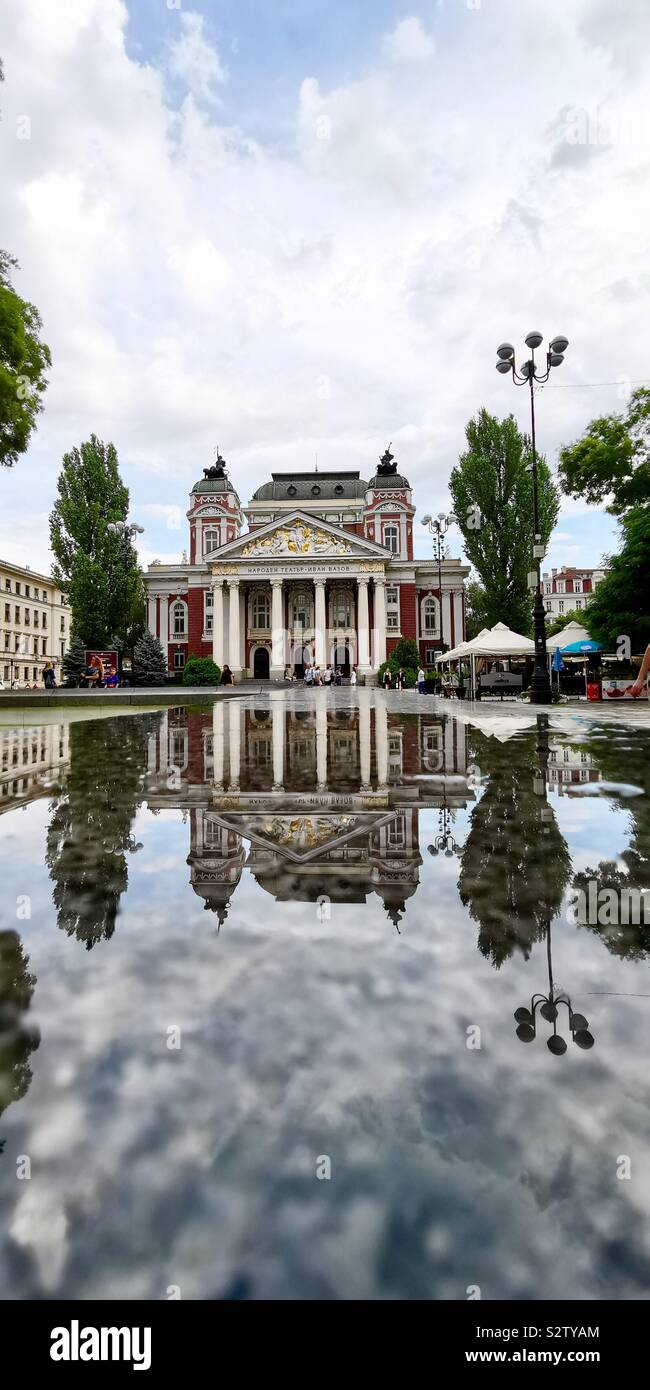 Das Ivan Vazov National Theater in Sofia, Bulgarien. Stockfoto