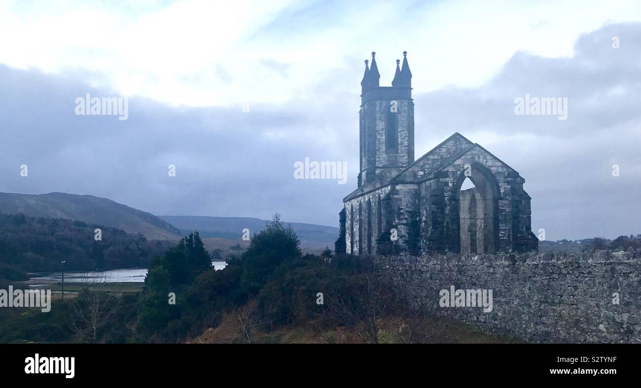 Dunlewey Kirche von Irland. County Donegal, Irland. Stockfoto