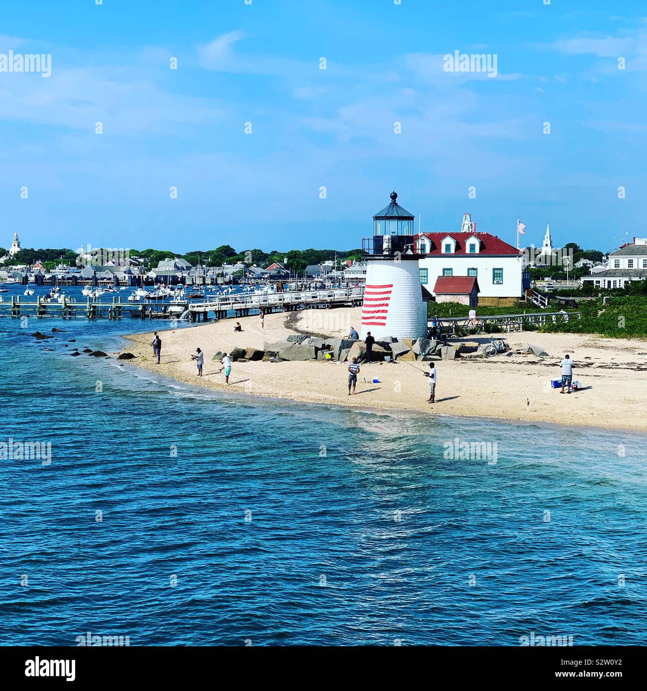 Brant Point Leuchtturm, Nantucket, Massachusetts, Vereinigte Staaten von Amerika Stockfoto