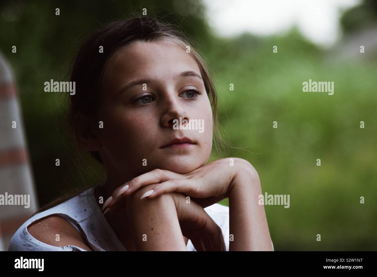 Tiefe Gedanken Stockfoto