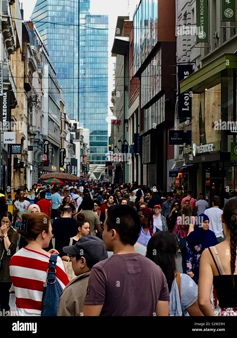 Brüssel - Smartphone-aufgenommenes Stockfoto