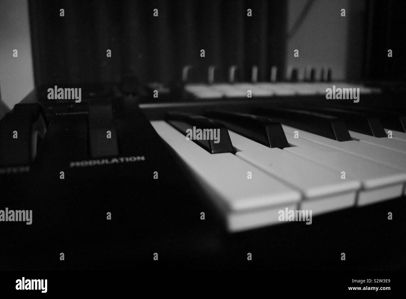Tastatur im Music Studio Stockfoto
