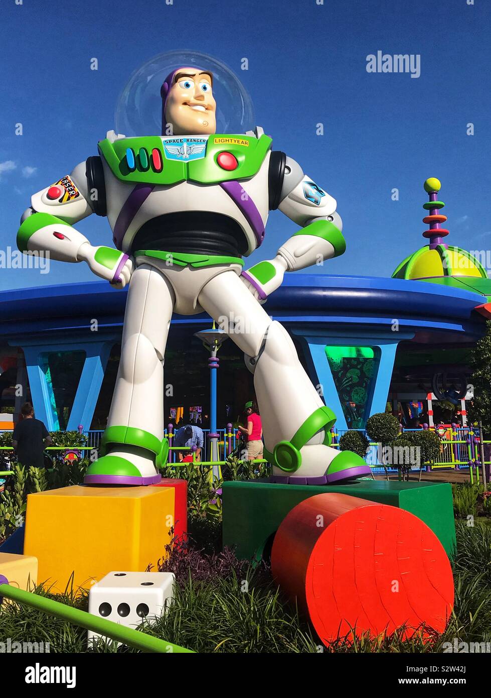 Buzz Lightyear in Toy Story Land-Hollywood Studios Orlando Stockfoto