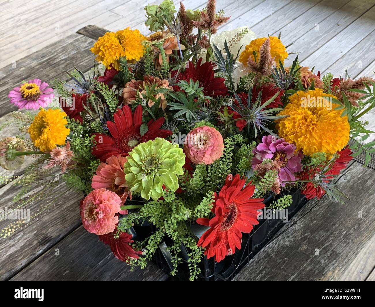 Rustikales Blumen Stockfoto