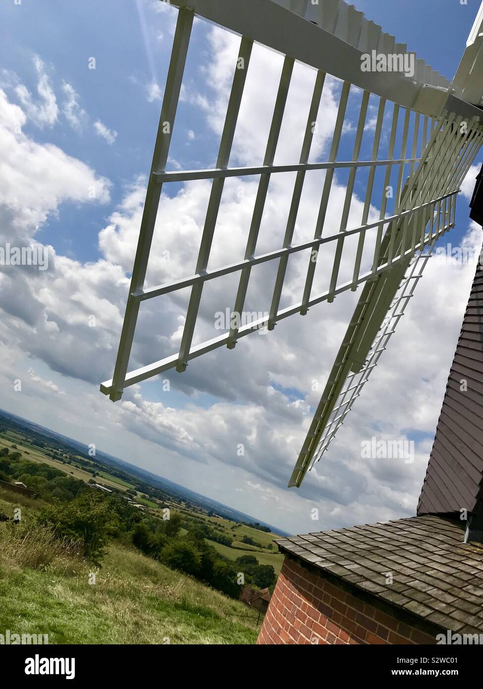 Brill Mühle mit Blick auf Betten, Dollars und Oxon Stockfoto