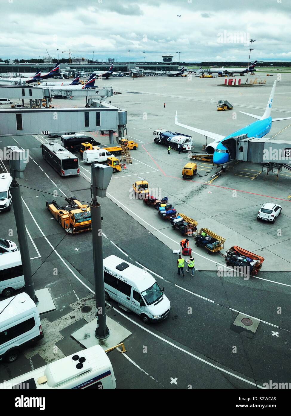 Flughafen, Moskau, Russland Stockfoto