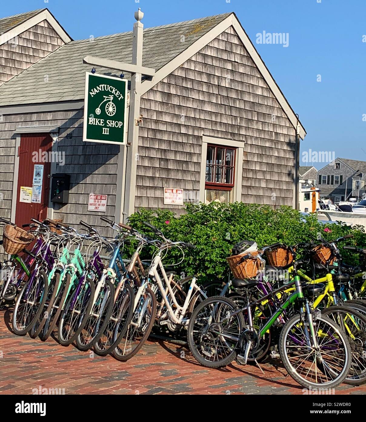 Bike Shop in Nantucket, Nantucket, Massachusetts, Vereinigte Staaten von Amerika Stockfoto