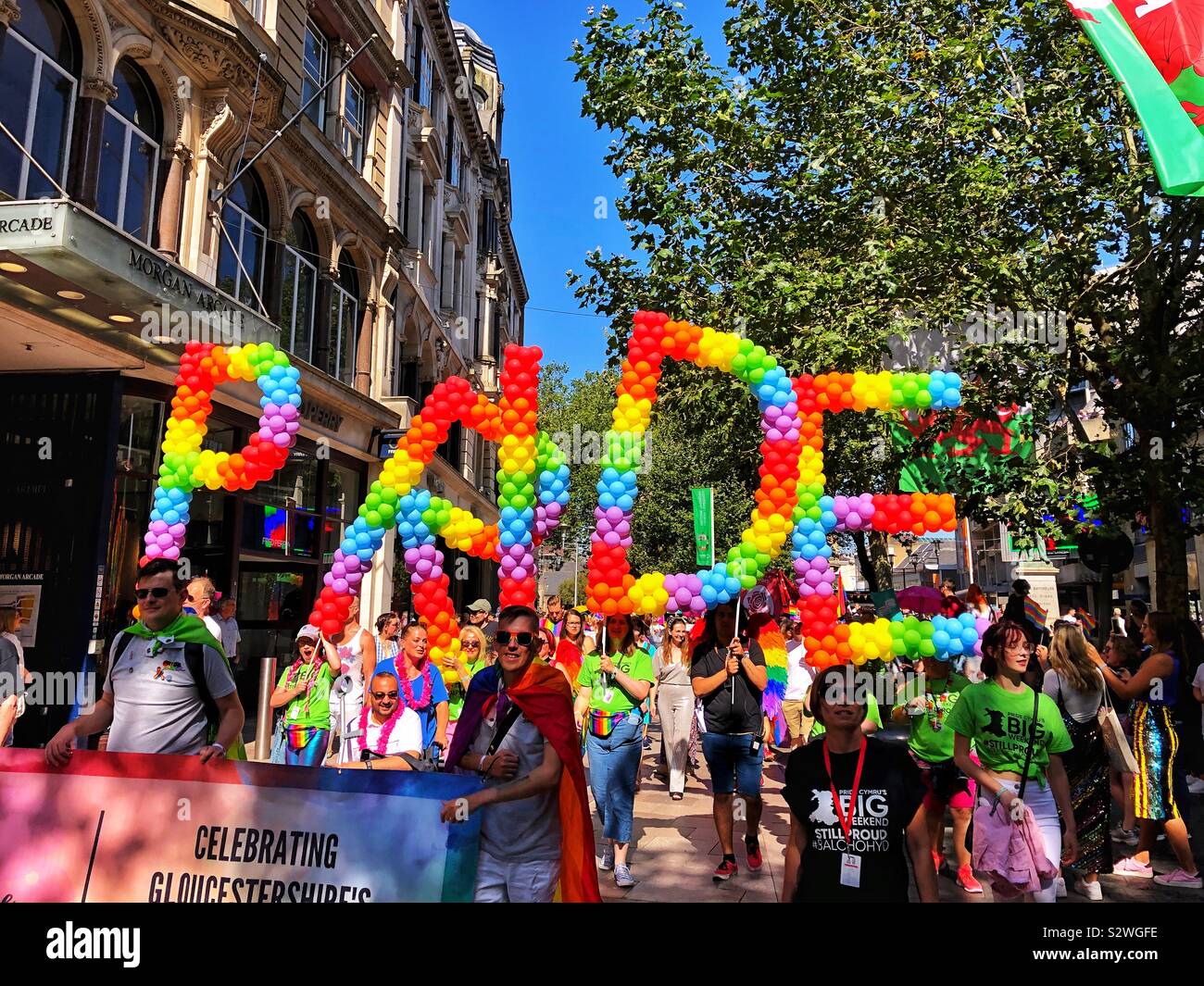 Cardiff Pride Parade, August 2019 Stockfoto