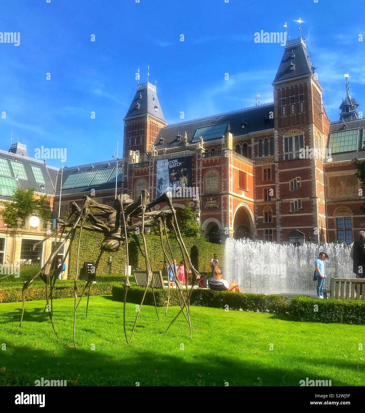 Rijksmuseum Amsterdam - Smartphone-aufgenommenes Stockfoto