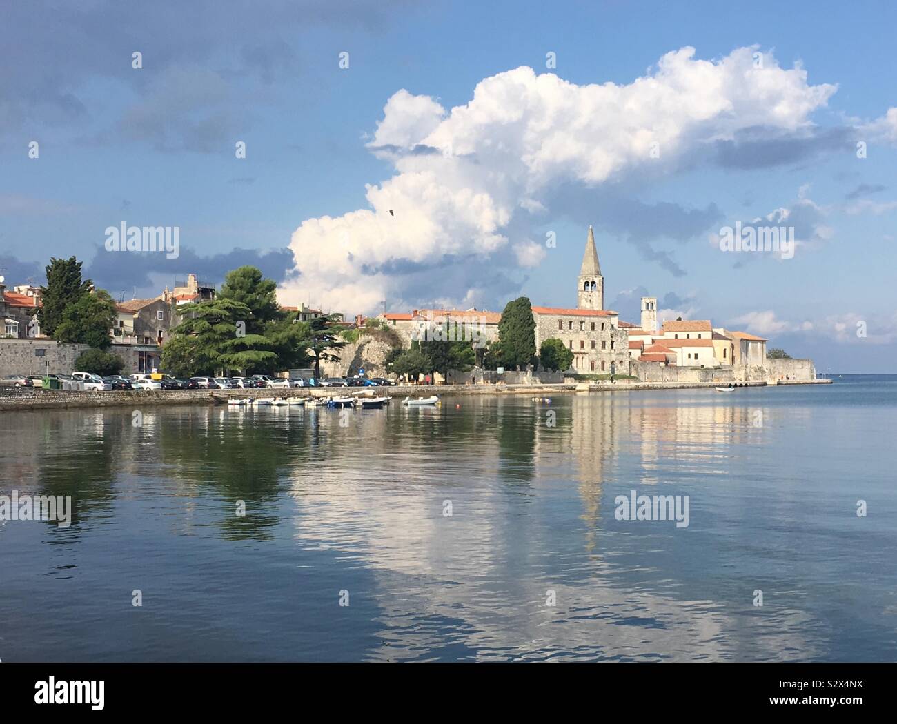 Am frühen Morgen Porec, Kroatien Stockfoto