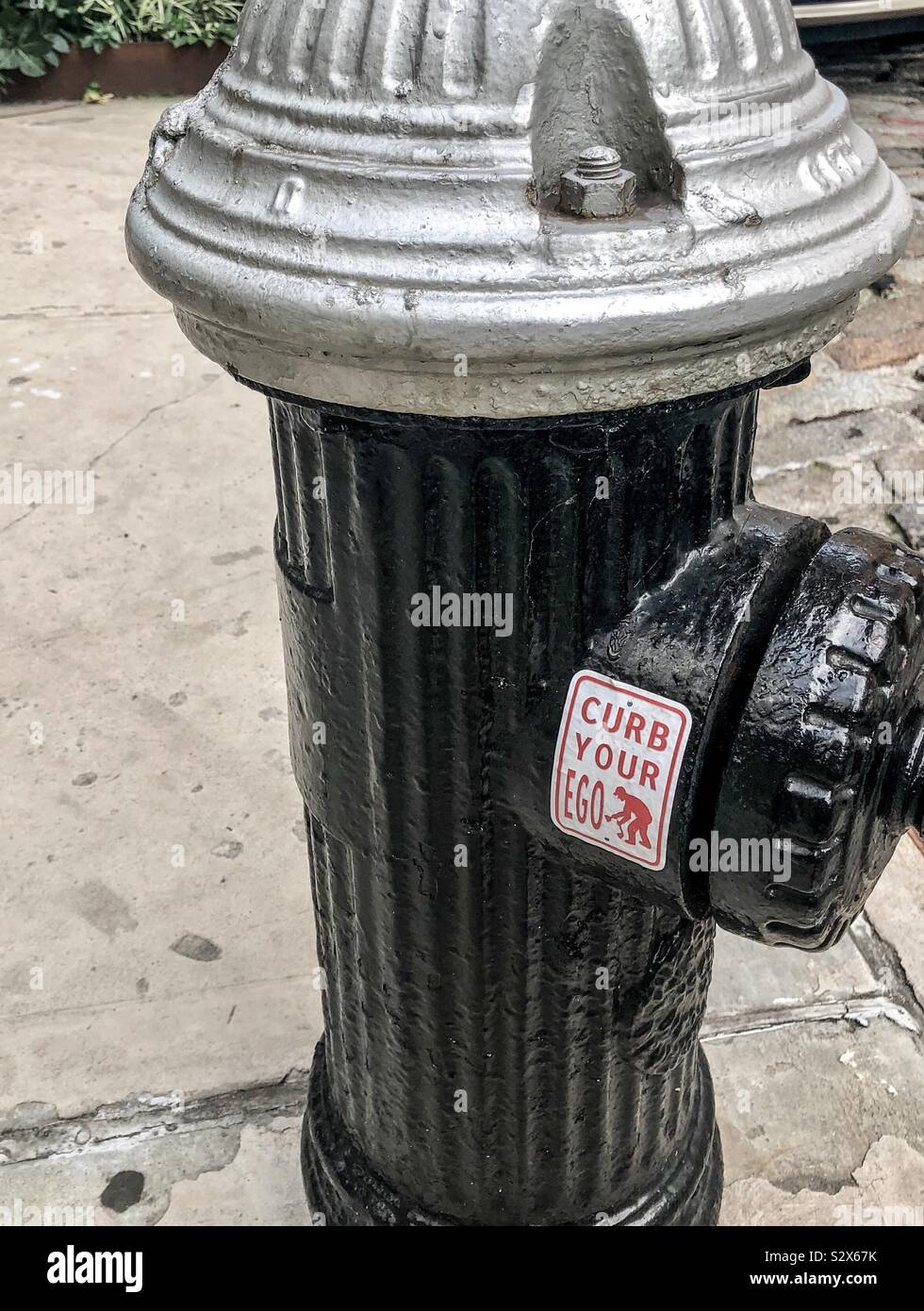 Ihr Ego Hydrant bändigen Stockfoto