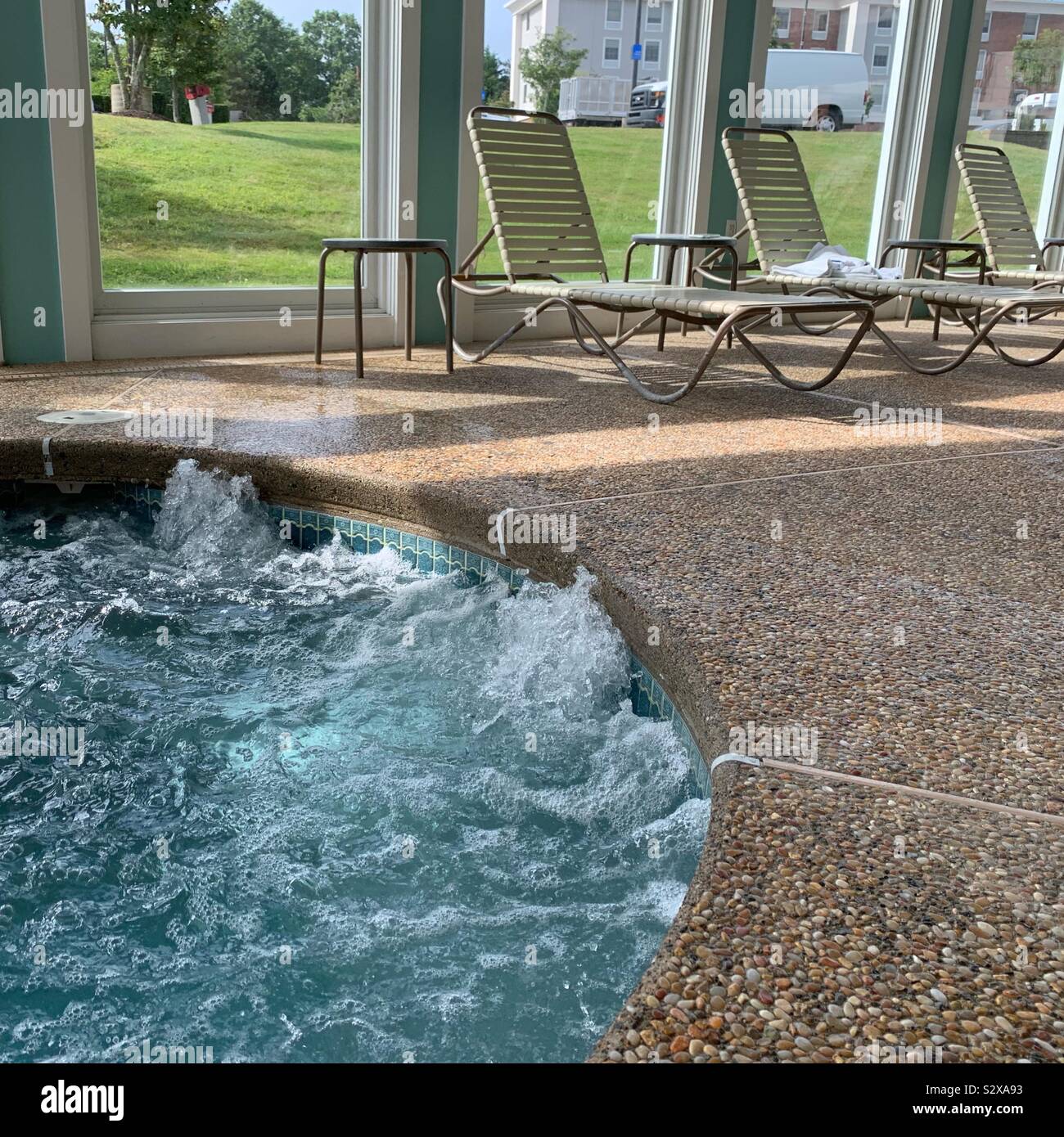 Whirlpool im Howard Johnson Inn Middletown Newport, Newport, Rhode Island, United States Stockfoto