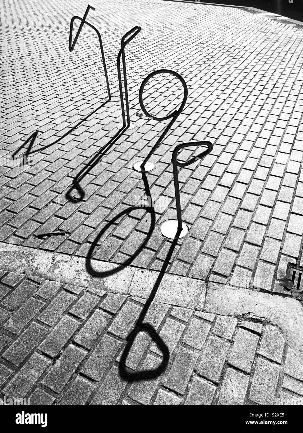 Fahrradständer Stockfoto