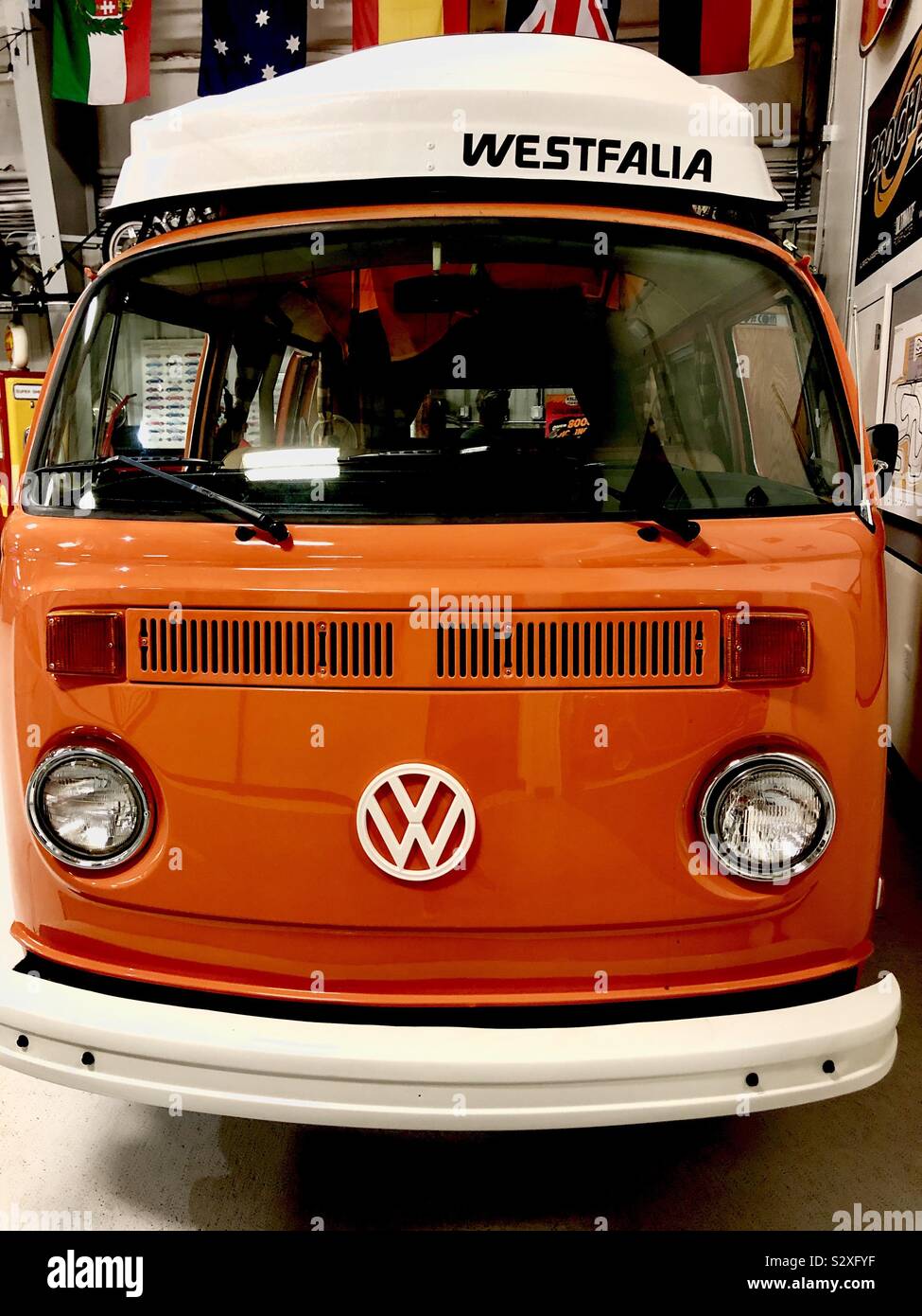 Westfalia VW Microbus aus den 1960er Jahren Stockfoto
