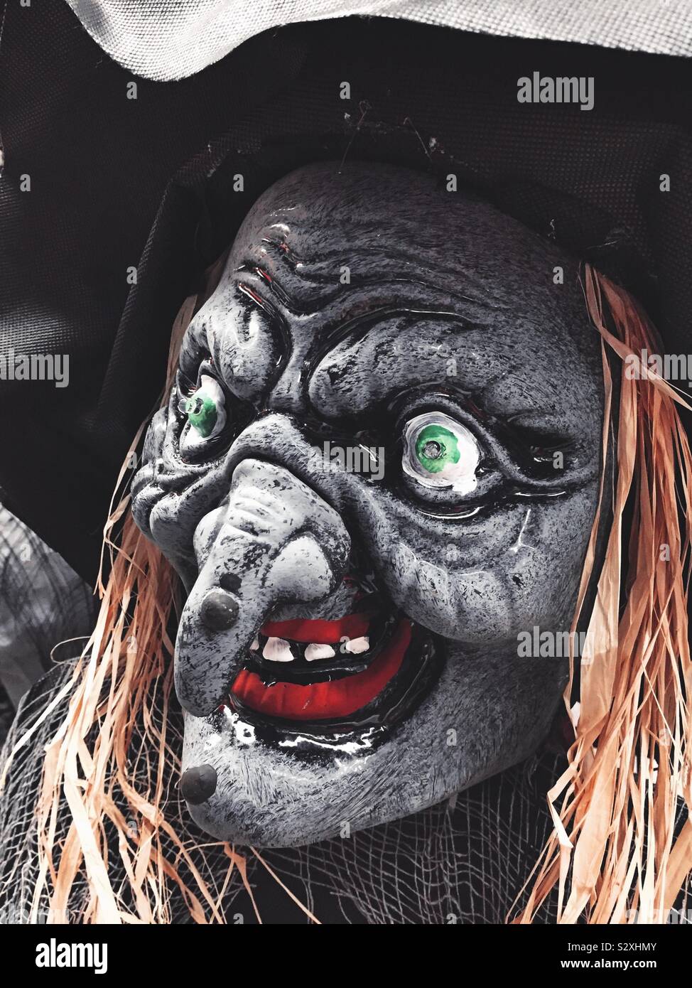 Eine gruselige, die Abbildung Design für Halloween - Smartphone-aufgenommenes Stockfoto
