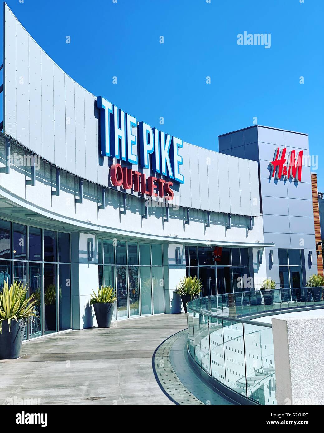 Der Hecht Steckdosen, Long Beach, California, United States - Smartphone-aufgenommenes Stockfoto