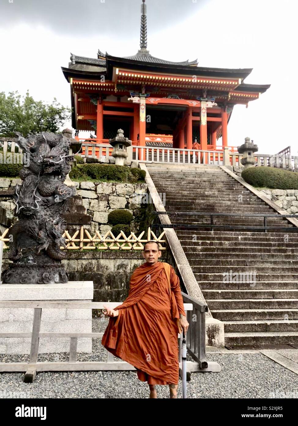 Vor Ort: Kiyomizu-dera, Kyoto, Japan. Stockfoto