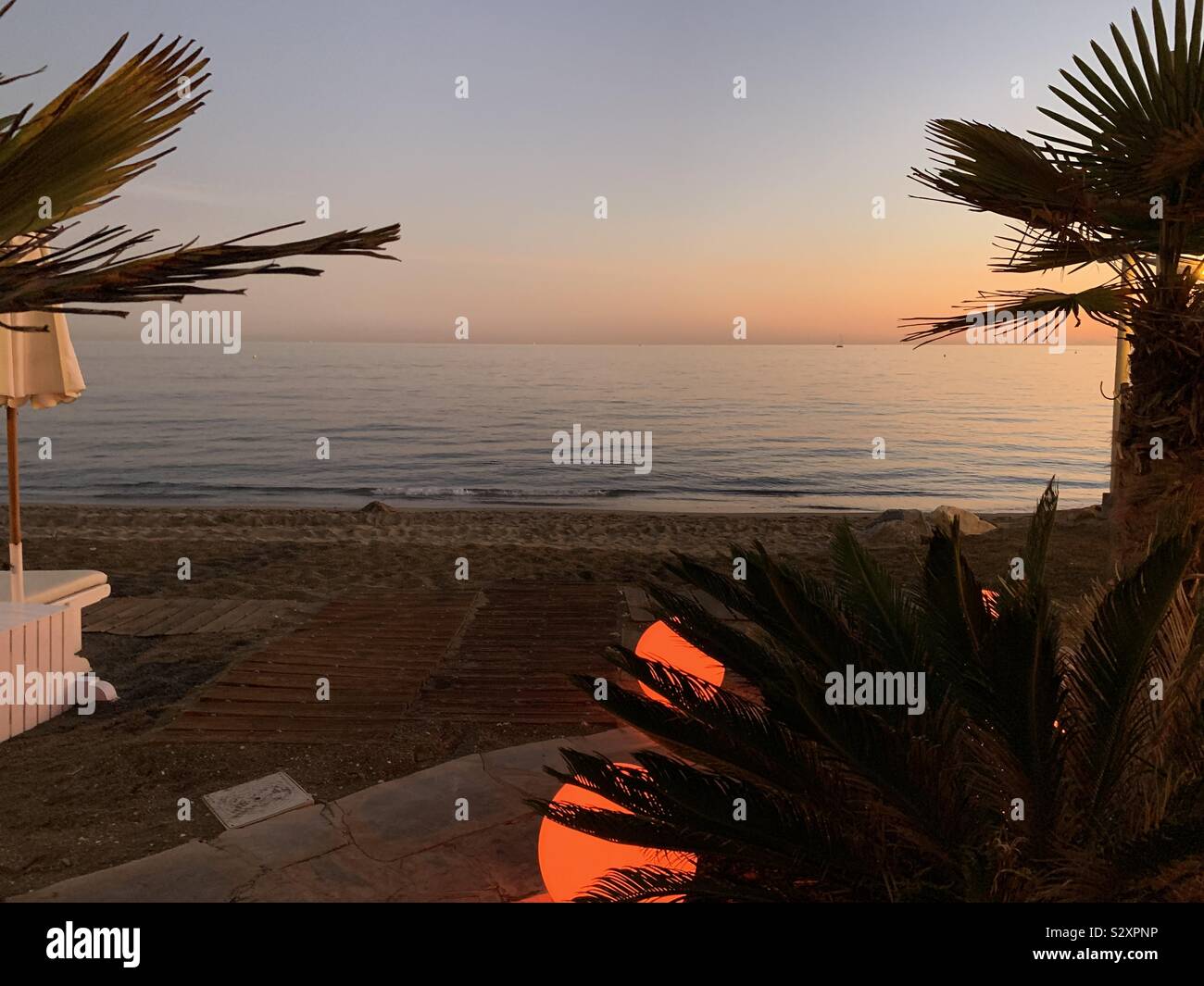 Marbella beach Stockfoto
