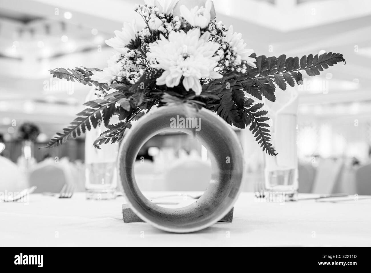 Blumendekorationen - Smartphone-aufgenommenes Stockfoto