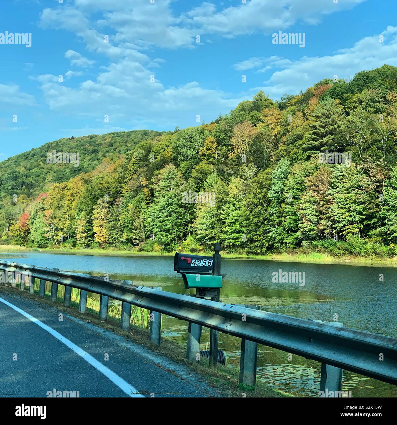 Eine September fahren im Südlichen Vermont, United States Stockfoto
