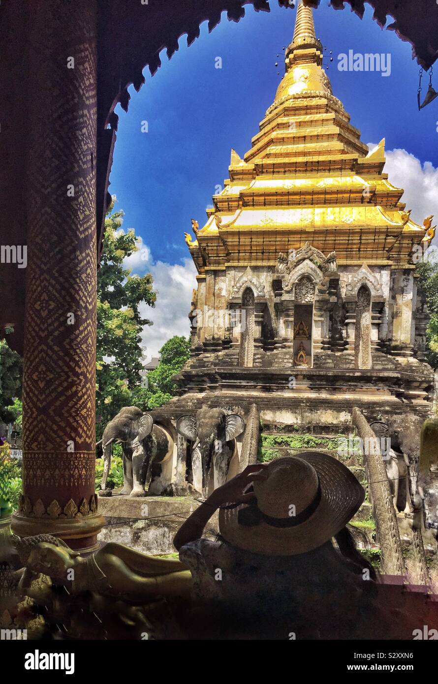 Einer der Tempel in Chiang Mai, Thailand Stockfoto