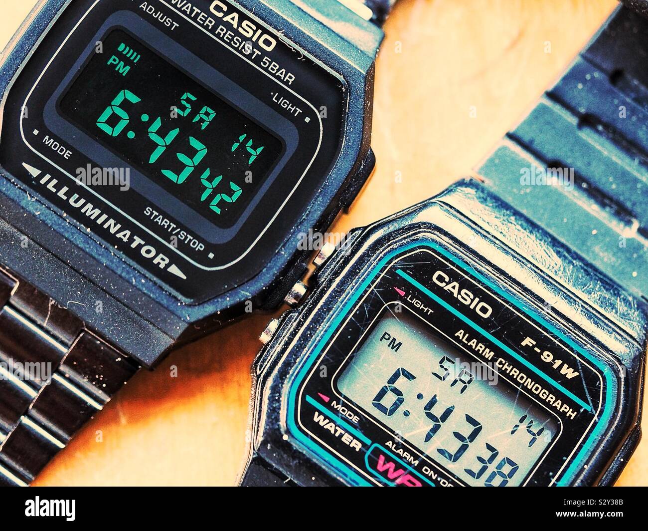 Casio Uhren Stockfoto