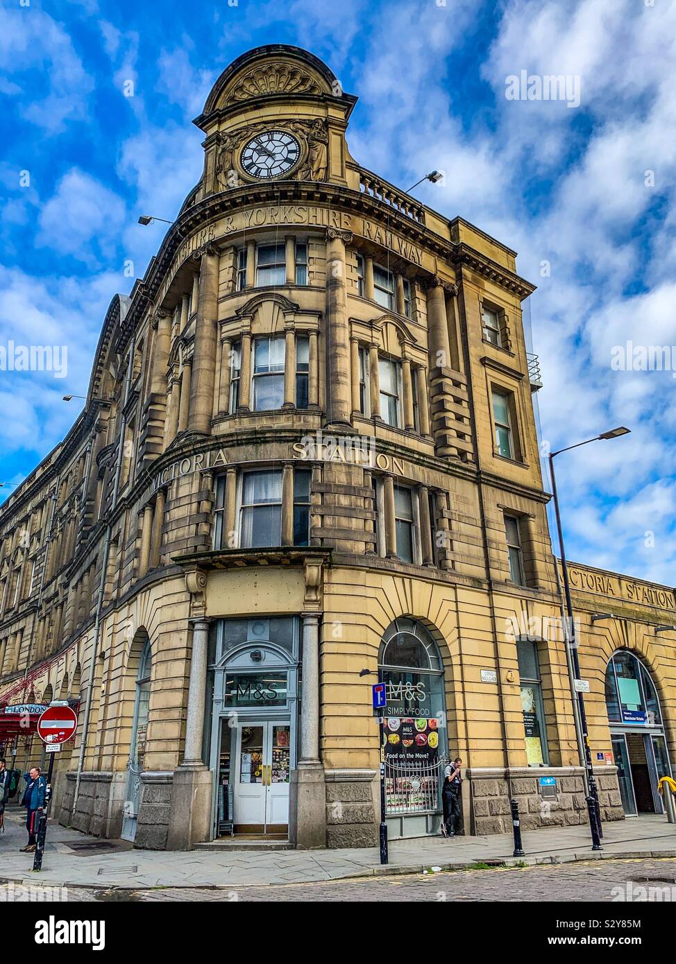 Manchester Victoria Bahnhof Gebäude Stockfoto