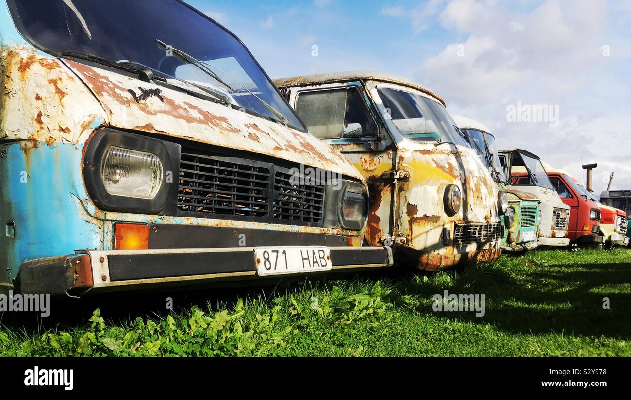 Museum der Sowjetischen Fahrzeuge, TARTU - JAANI, Estland Stockfoto