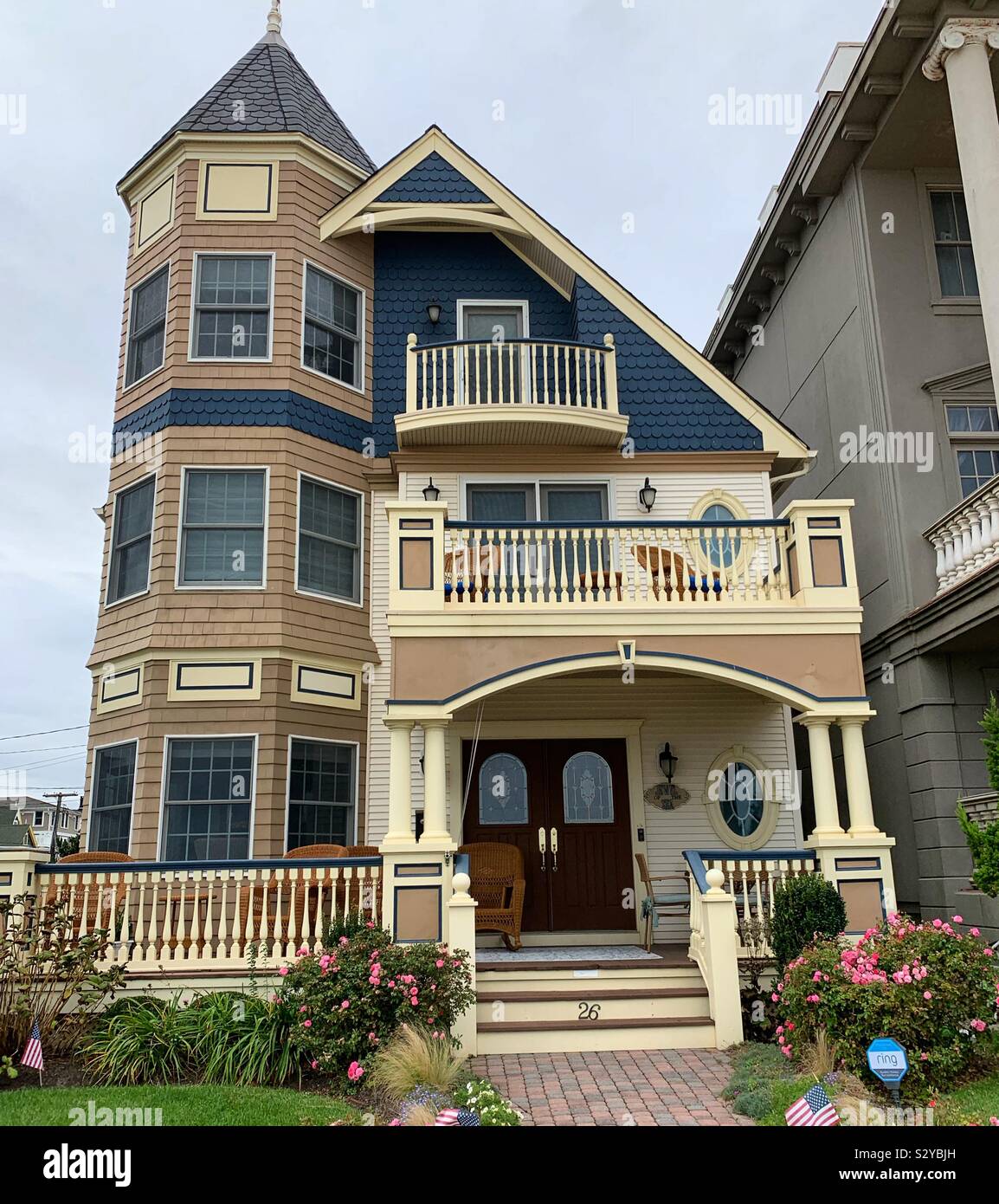 Ein Haus in Ocean Grove, Neptun Township, Monmouth County, New Jersey, United States Stockfoto